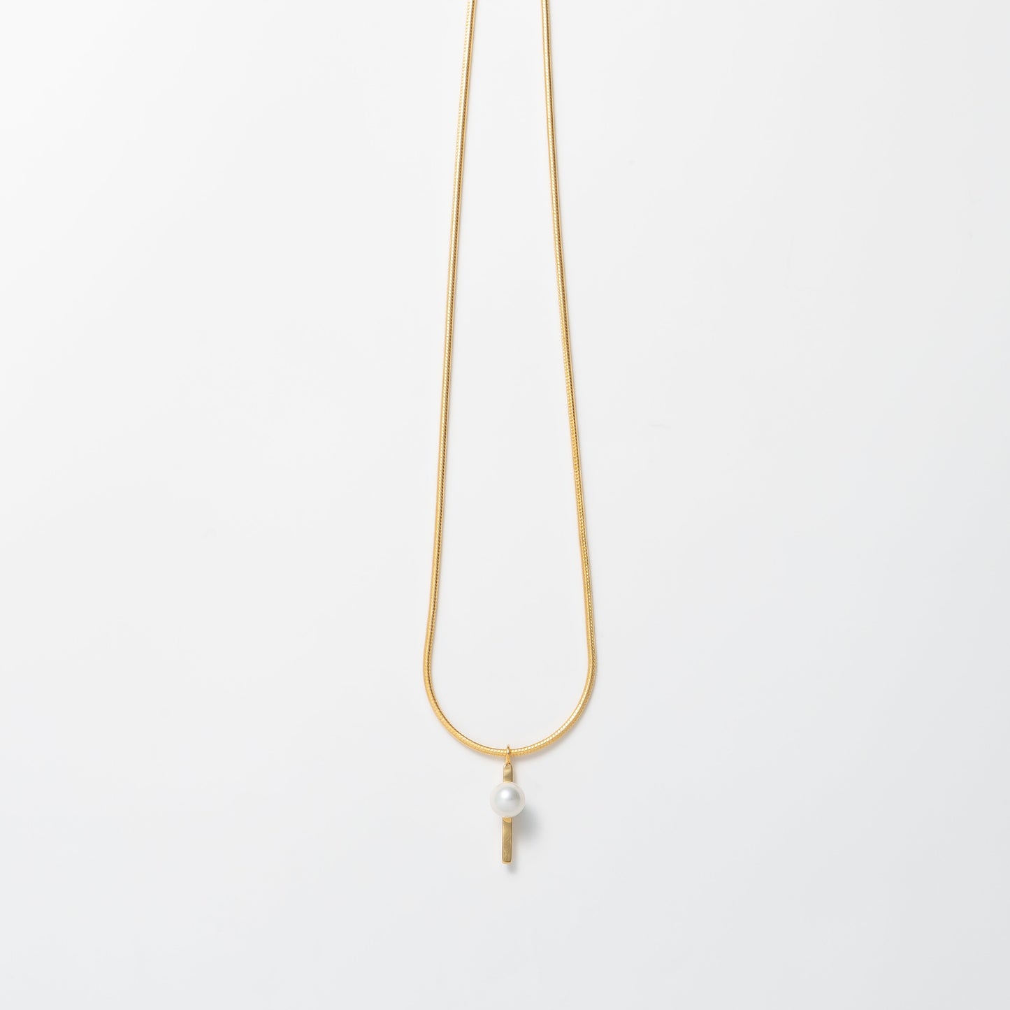 pearl necklace 5mm / Gold