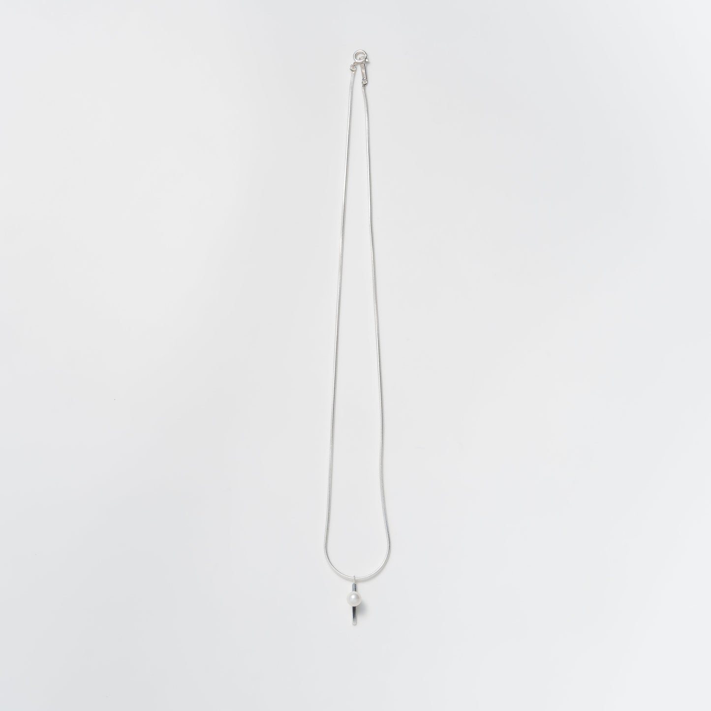 pearl necklace 5mm / Silver