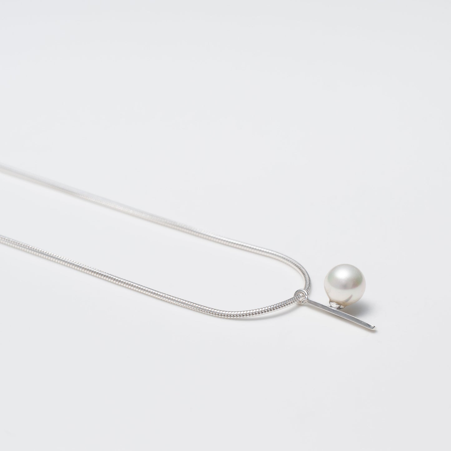 pearl necklace 7mm / Silver