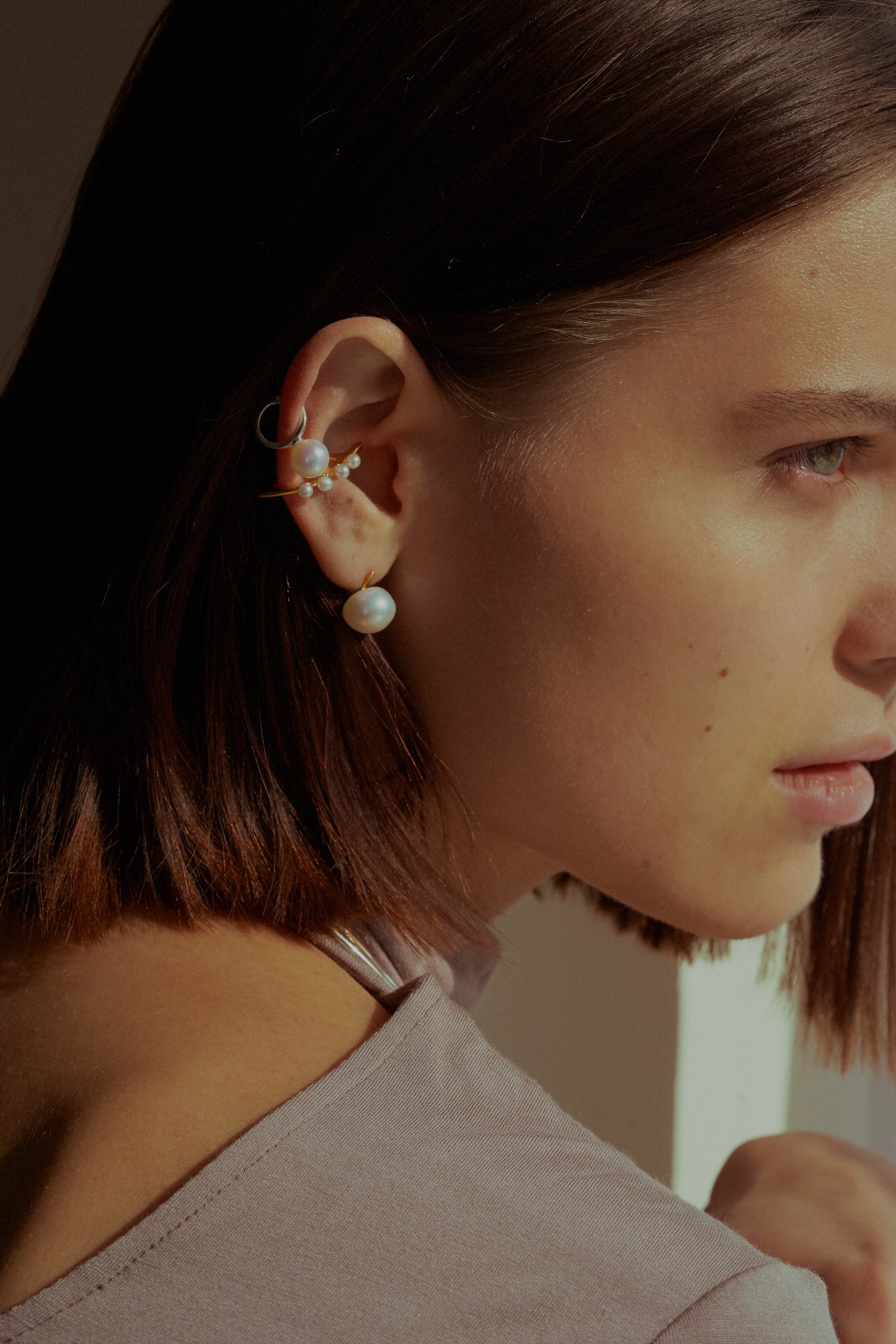 ear cuff M 8mm / Silver