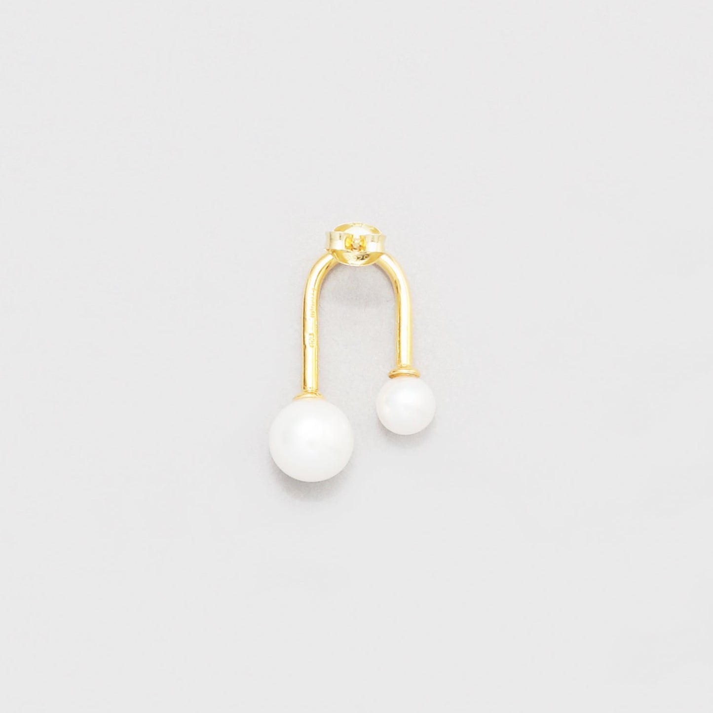 double pearl pierce / Gold