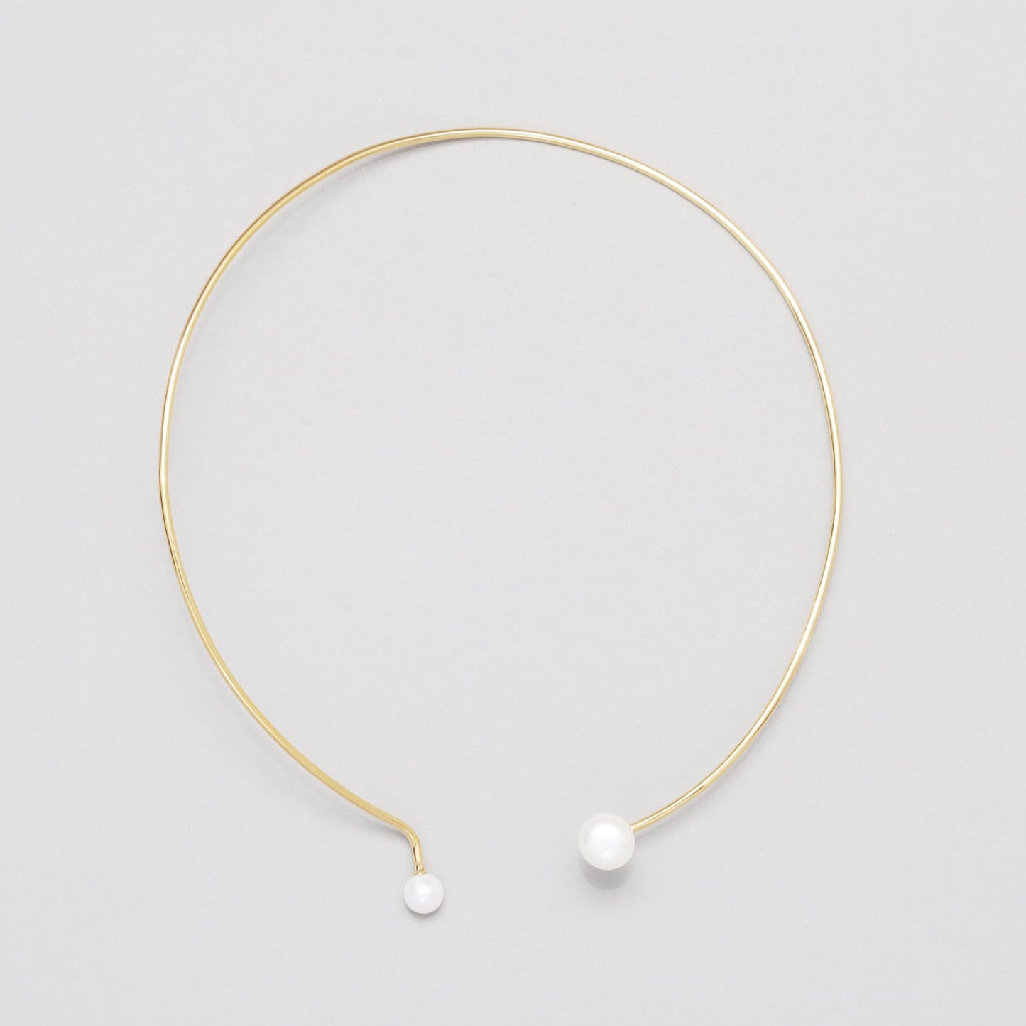 double pearl choker 8&10m / Gold